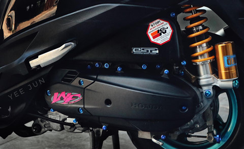 Honda Lead phien ban 'vua ninja' cua biker Ca Mau ton them 100 trieu hinh anh 6