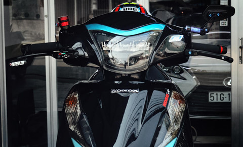 Honda Lead phien ban 'vua ninja' cua biker Ca Mau ton them 100 trieu hinh anh 4