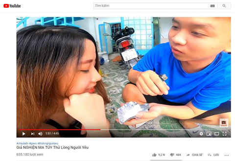YouTube Viet tran ngap video su dung ma tuy hinh anh 3