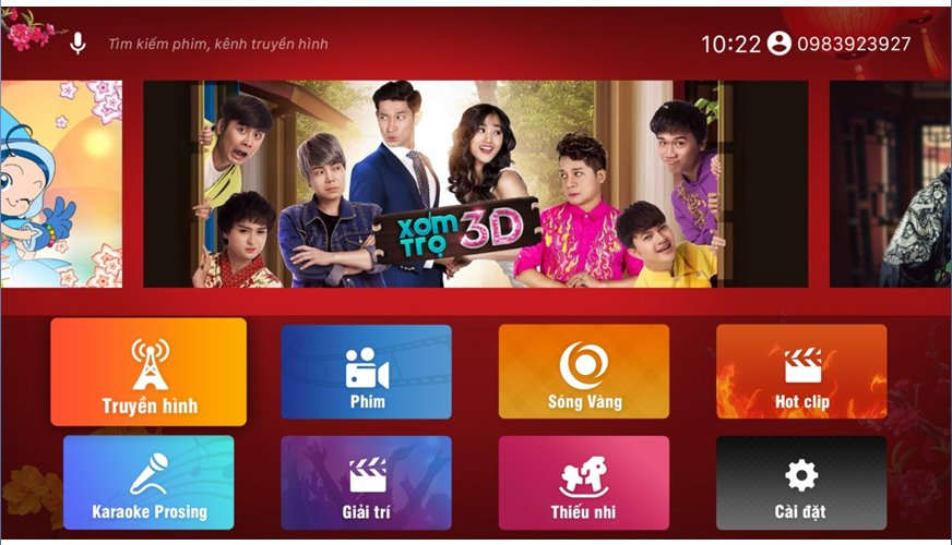 UBC TV Smart tích hợp ứng dụng xem truyền hình có bản quyền STV Play