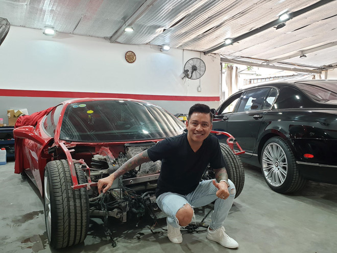 Sieu xe Ferrari 488 GTB cua ca si Tuan Hung sap tai xuat sau tai nan hinh anh 1