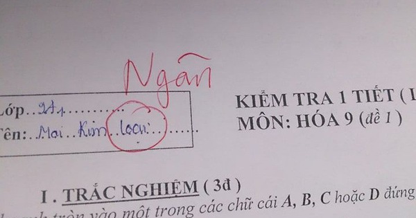 Đi thi  “căng thẳng” quên mất cả tên mình, thí sinh đã thay bằng loạt tên siêu hài