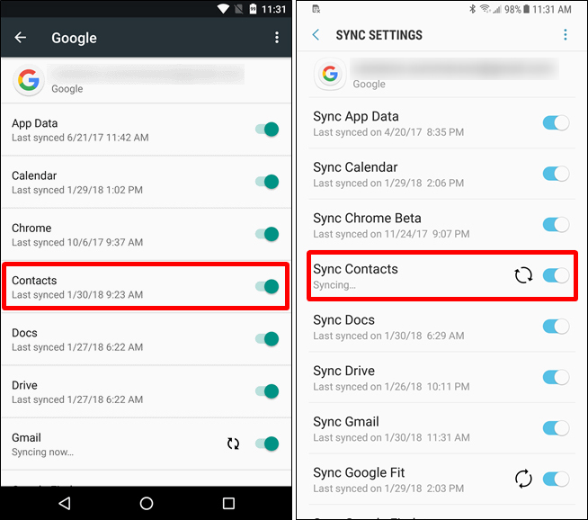 Cách đồng bộ danh bạ giữa điện thoại iPhone và Android