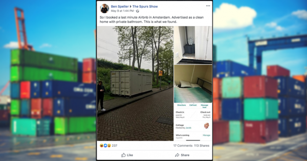 Thuê phòng Airbnb 3 triệu rưởi, du khách được ngay nhà container chật hẹp bẩn thỉu