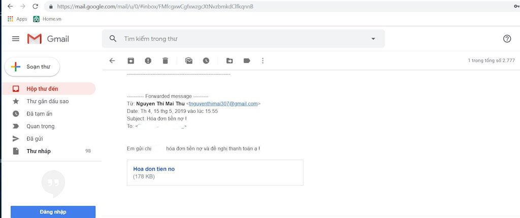 Hành trình chiếm máy người dùng của mã độc đính kèm email