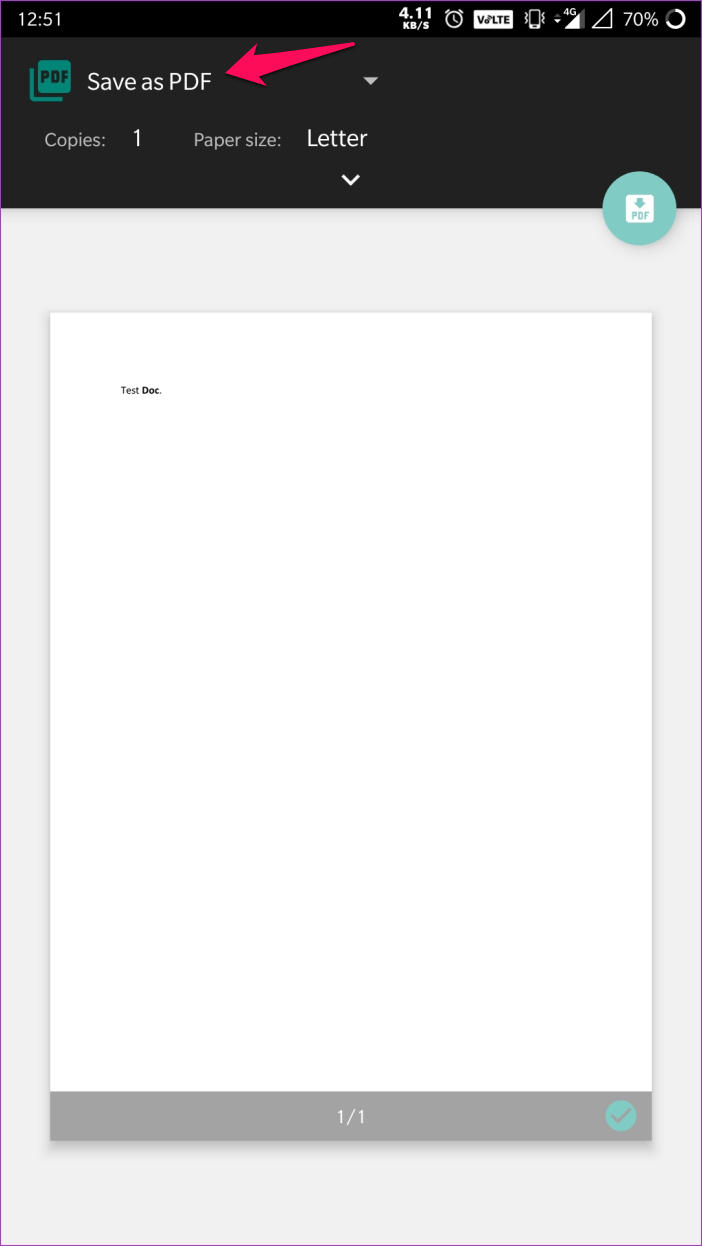 Cách chuyển file Word thành PDF trên Android