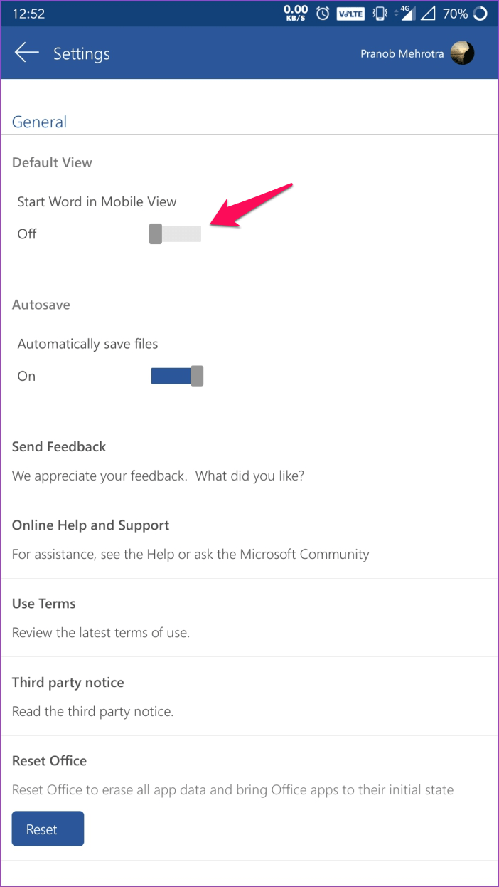 Cách chuyển file Word thành PDF trên Android