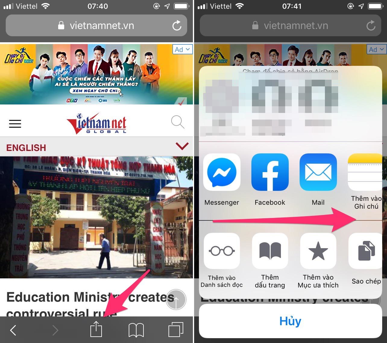 3 cách dịch trang web trên iPhone và iPad