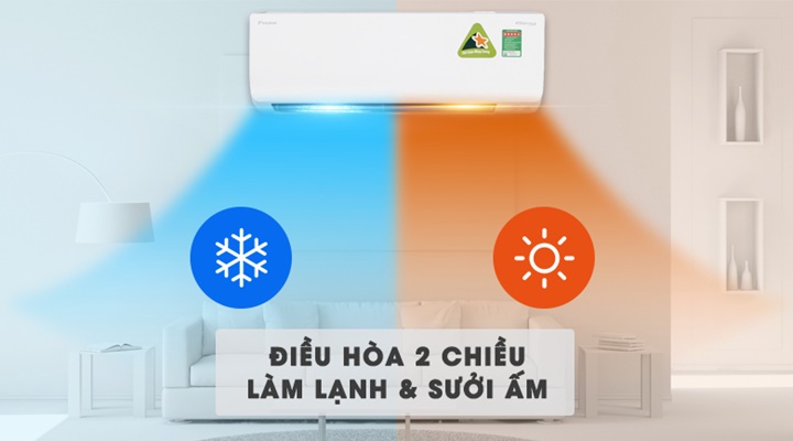 Giá điều hòa 2 chiều phổ biến trên thị trường