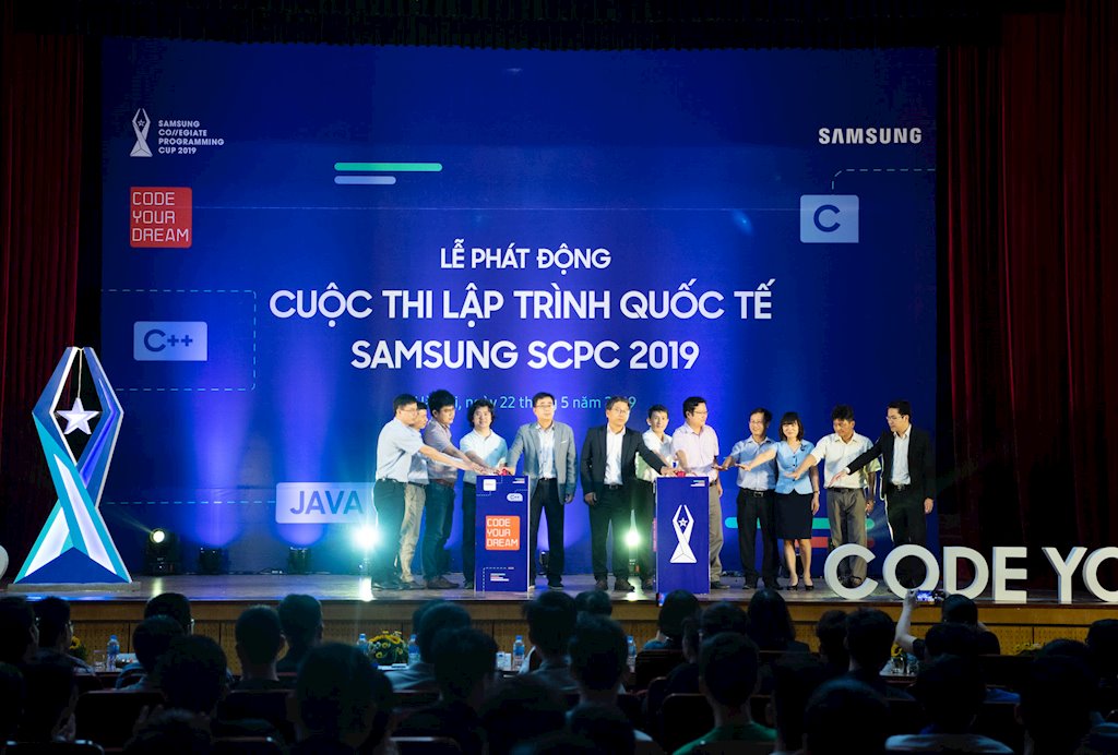 Sếp Samsung Electronics Việt Nam: Sinh viên Việt Nam là đối thủ mạnh về lập trình tại châu Á | Samsung khởi động mùa thứ ba cuộc thi lập trình quốc tế SCPC | Chính thức khởi động cuộc thi lập trình quốc tế SCPC 2019 dành cho sinh viên