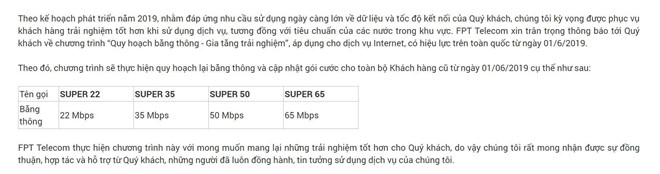 Nguoi dung phan anh FPT Telecom tu y nang goi cuoc, tang tien kho hieu hinh anh 2 