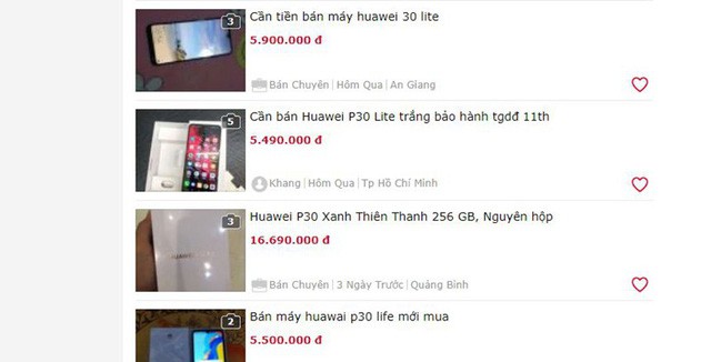 Điện thoại Huawei: Người dùng bán “tháo”, nhà buôn khuyến mại “khủng“