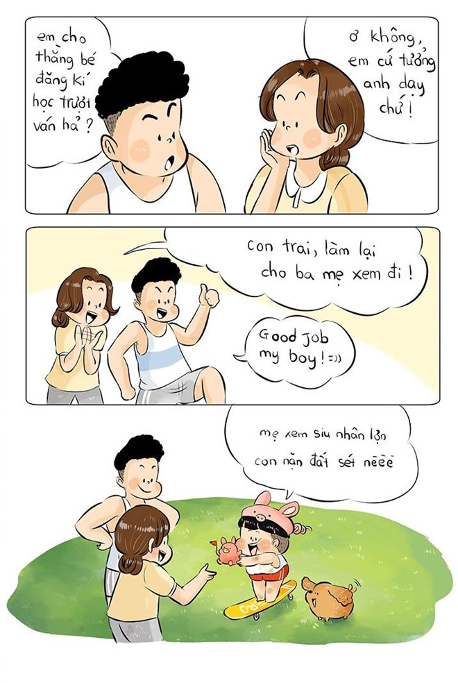 Khi ba me mai nhin dien thoai, con da lon len mot minh hinh anh 5