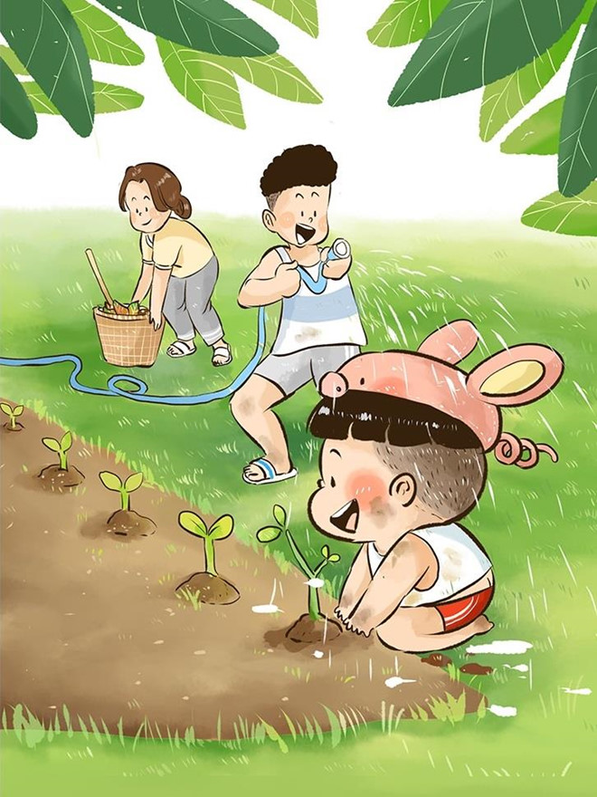 Khi ba me mai nhin dien thoai, con da lon len mot minh hinh anh 9