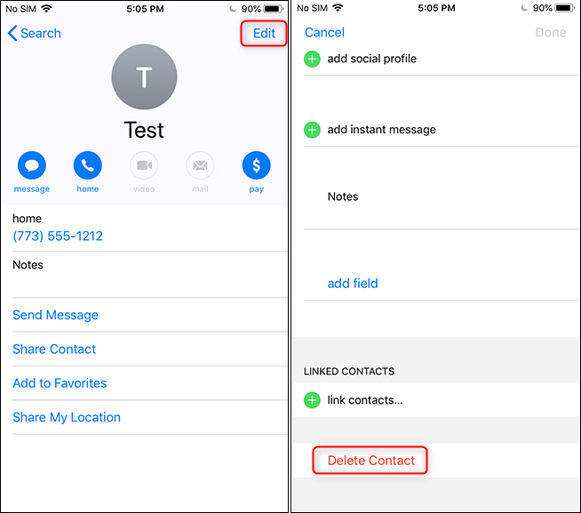Cách xóa một hoặc nhiều số điện thoại cùng lúc trên iPhone