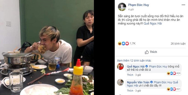 Cac tuyen thu Viet Nam dang anh 'troll' nhau truoc tran gap Curacao hinh anh 3