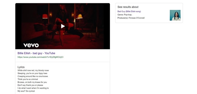 Giau 'nut vach', Google van di an cap loi bai hat hinh anh 1
