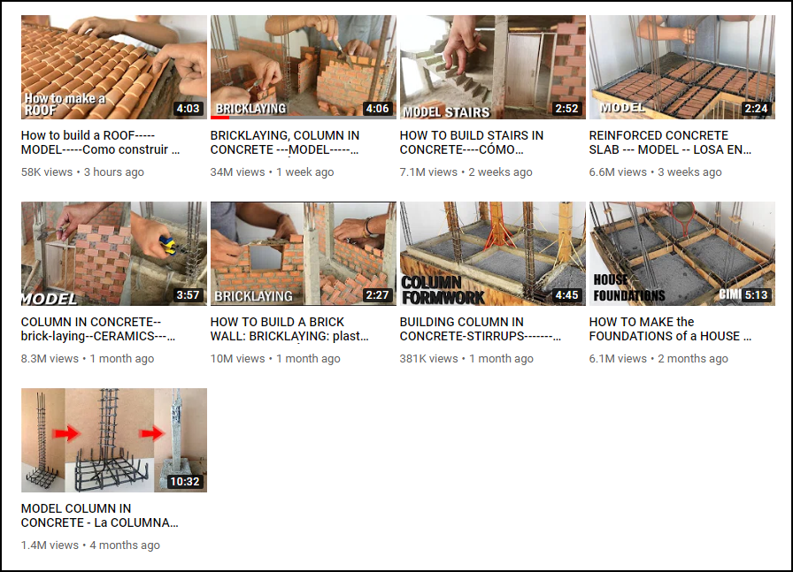 Trố mắt với YouTube của anh phụ hồ xây nhà siêu nhỏ mà view