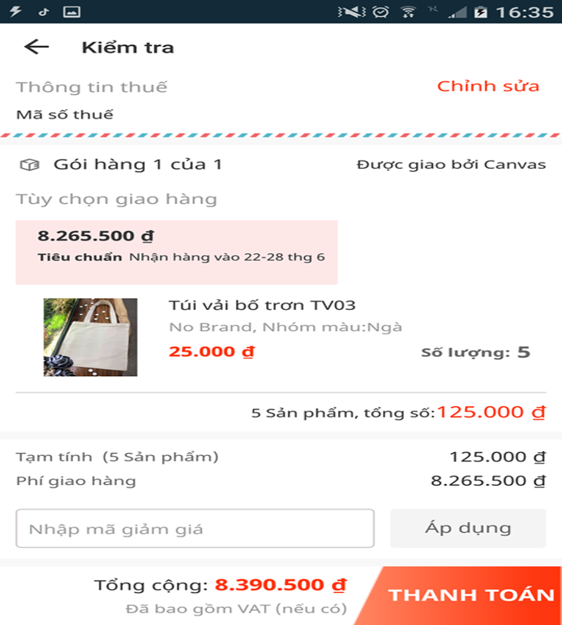 Mua hàng tại Lazada giá hơn 100 ngàn, phải trả phí... 8 triệu - ảnh 1