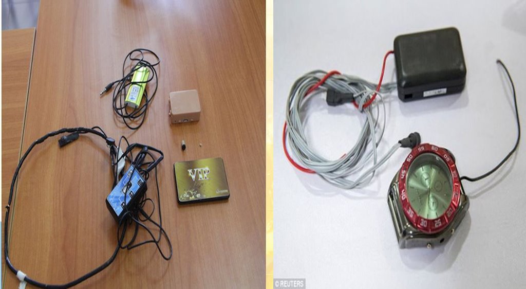 Cách nhận biết thiết bị công nghệ cao có thể được dùng để gian lận trong kỳ thi THPT quốc gia 2019 |Thi THPT quốc gia 2019: Công an Hà Nội hướng dẫn cách nhận biết thiết bị gian lận thi cử