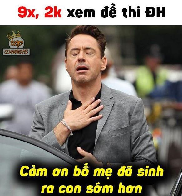 Anh che Den Vau 'bo tay' khi nhin thay de thi Toan 2019 hinh anh 6