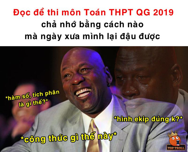 Anh che Den Vau 'bo tay' khi nhin thay de thi Toan 2019 hinh anh 1 