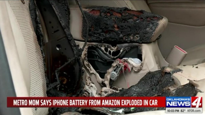 iPhone phat no thieu chay oto moi mua hinh anh 3