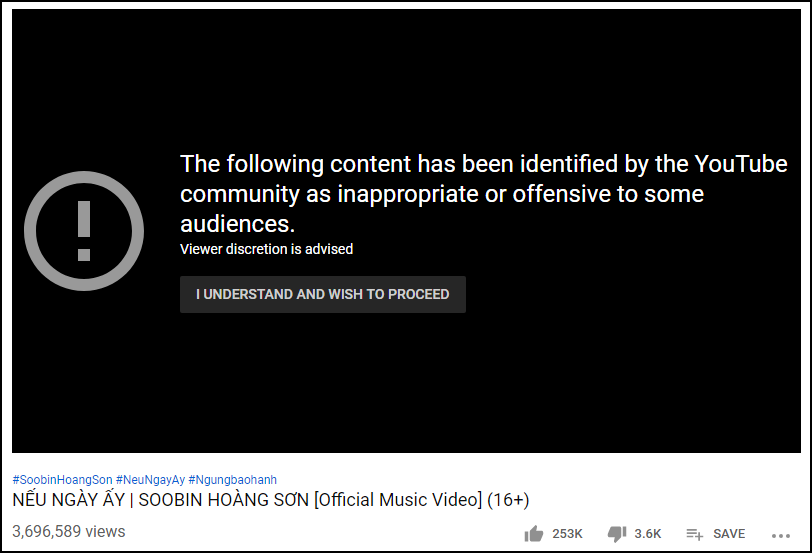 Vì sao Soobin làm MV bạo lực máu me phạm luật YouTube nhưng vẫn được nương tay giữ lại?