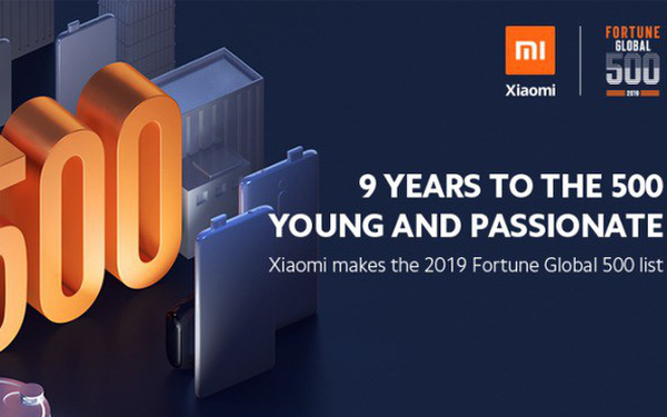 Xiaomi lọt vào top 500 ty có doanh thu cao nhất toàn cầu