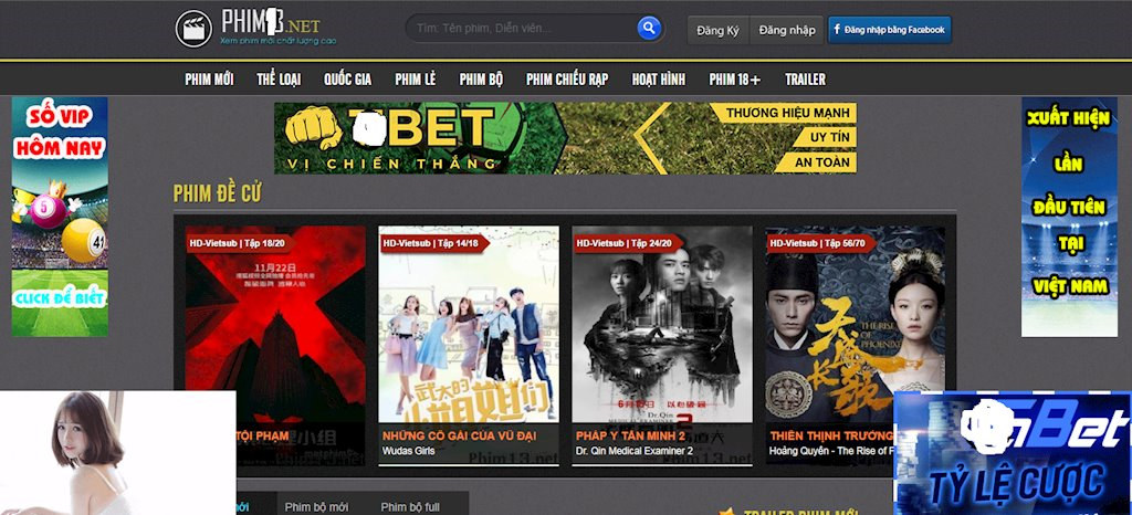 Một loạt trang phim lậu vừa chiếu phim 18+, vừa quảng cáo cờ bạc, thu tiền công khai