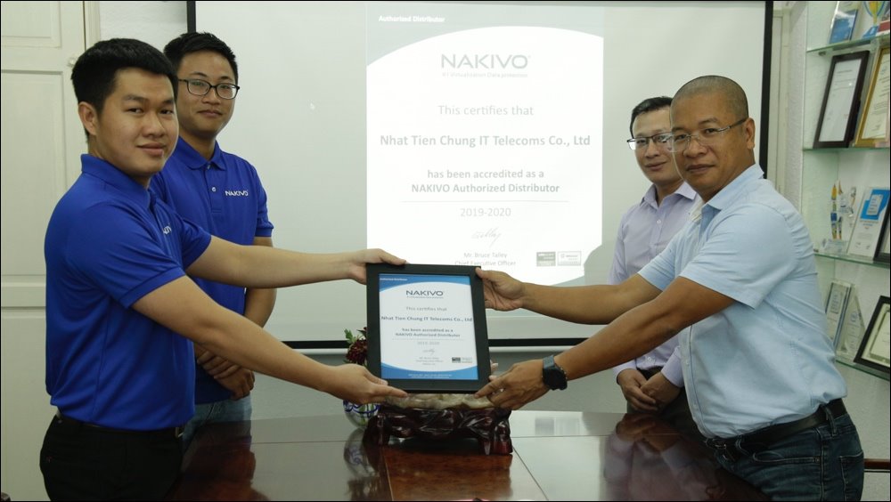 Nhất Tiến Chung ký kết hợp tác với NAKIVO phân phối nền tảng backup máy ảo