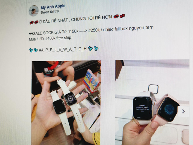 Mua Apple Watch 250.000, nhan dong ho do choi tai Ha Noi hinh anh 1