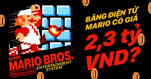 Cái băng điện tử Mario này có gì đặc biệt mà được mua với giá 2,3 tỷ VNĐ?