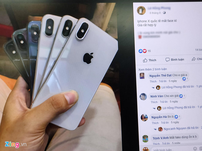 iPhone X mất Face ID tràn về Việt Nam, giá từ 10 triệu đồng