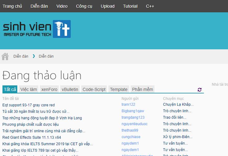 Diễn đàn SinhVienIT.net chính thức dừng hoạt động