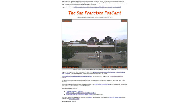 Chiếc webcam lâu đời nhất thế giới ngừng hoạt động sau 25 năm