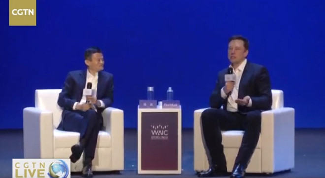 Elon Musk gap Jack Ma: 'Loai nguoi chi nhu con tinh tinh so voi AI' hinh anh 1