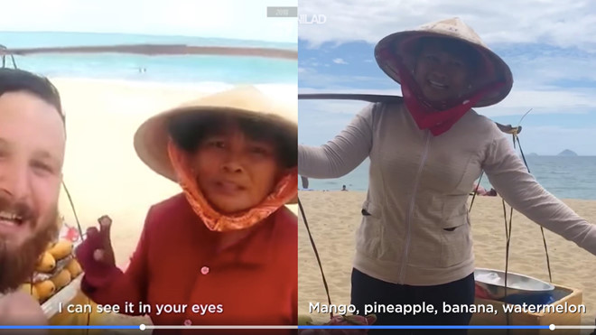 Co ban hang rong 'ban tieng Anh nhu gio' len fanpage nuoc ngoai hinh anh 1