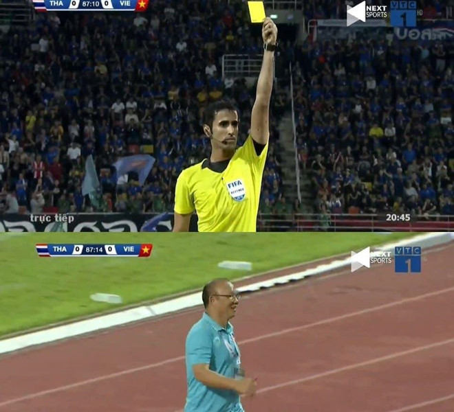 Dân mạng kéo vào trang cá nhân của trọng tài cho thầy Park thẻ vàng