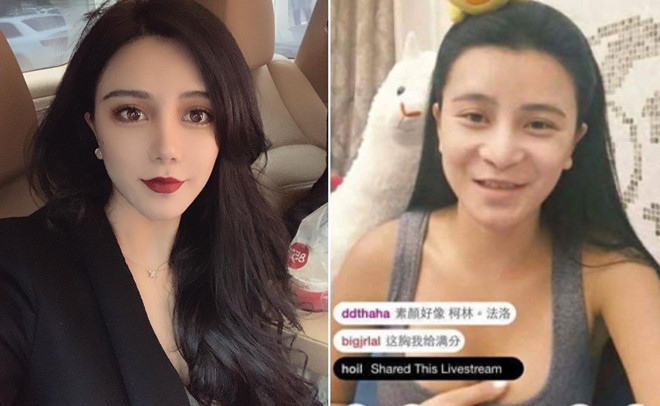 Vo tinh tat app lam dep, hot girl lo mat moc khac xa anh dang mang hinh anh 1