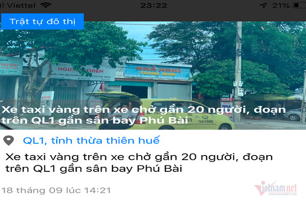 Chính quyền Huế xử lý thông tin nóng từ người dân qua smartphone