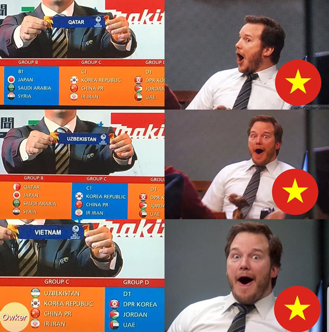 Anh che fan vui mung khi U23 Viet Nam roi vao bang dau vua suc hinh anh 3