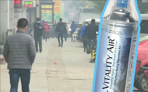 Máy lọc chưa đủ, người dân Trung Quốc từng đổ xô đi mua không khí đóng chai từ Cananda, doanh nghiệp kiếm bộn tiền