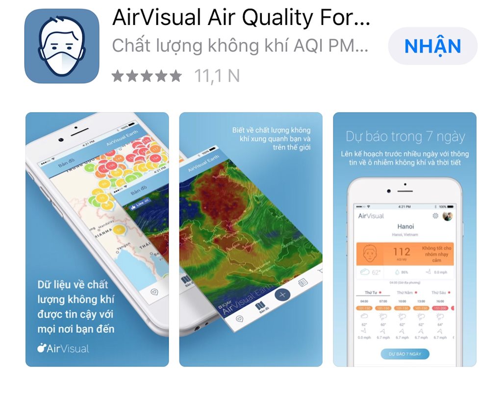 AirVisual bất ngờ quay trở lại với người dùng Việt Nam