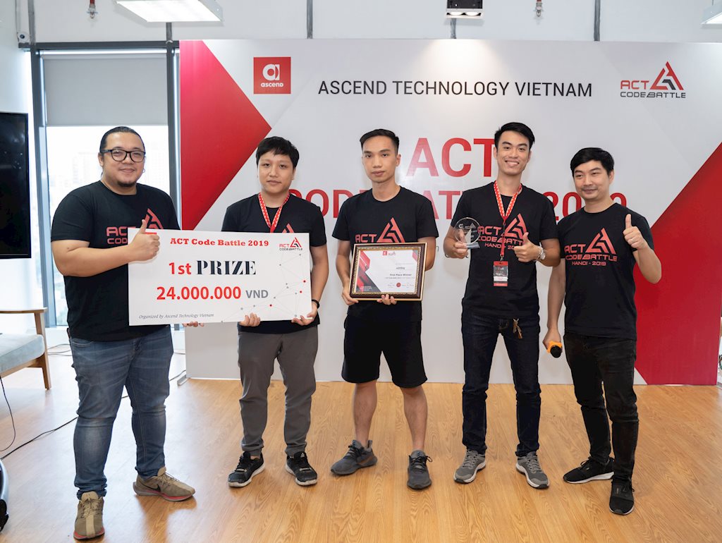 Chung kết thi lập trình ACT Code Battle 2019, đội Hotfix giành giải Nhất