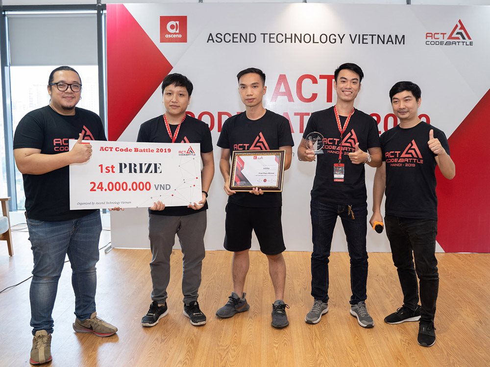 Chung kết thi lập trình ACT Code Battle 2019, đội Hotfix giành giải nhất