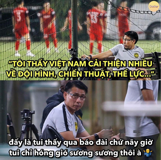 Anh che 'Van Lam muon ranh de uong ta tua' truoc tran gap Malaysia hinh anh 6