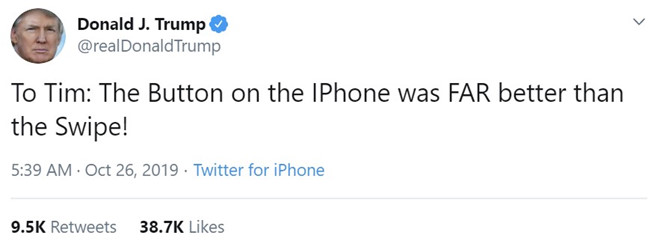 Tổng thống Mỹ chê iPhone đời mới