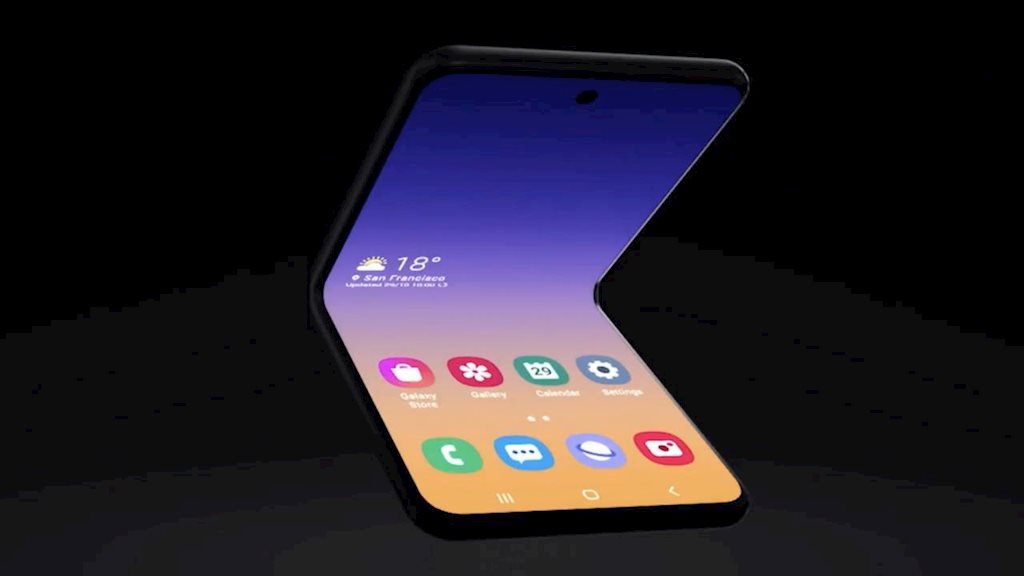 Xuất hiện smartphone concept Galaxy Fold vỏ sò