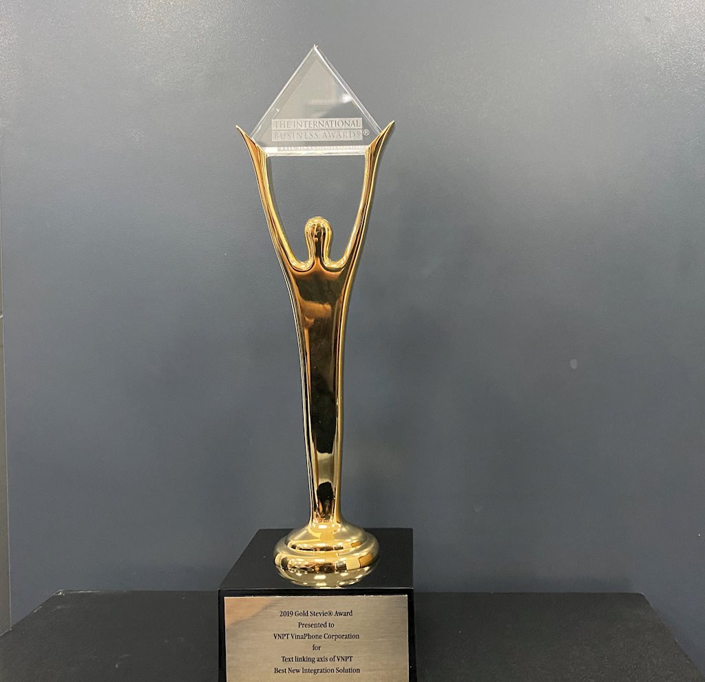 Xây dựng Trục liên thông văn bản quốc gia, VNPT “hái” Giải Vàng Stevie Awards 2019